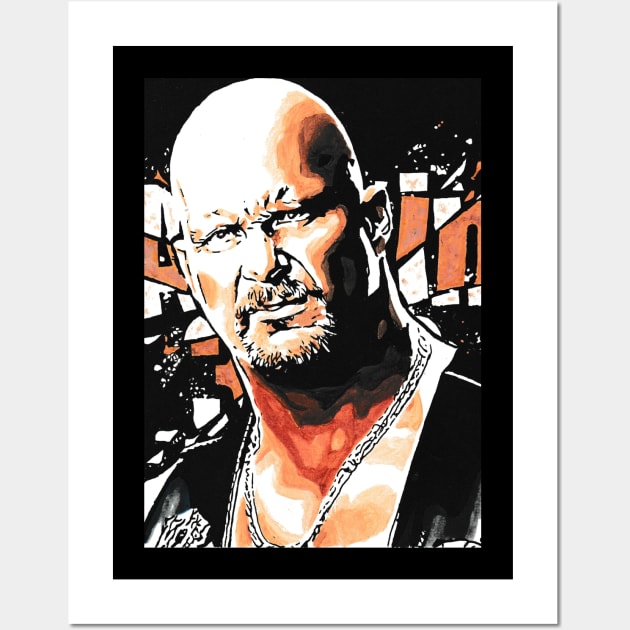 STONE COLD STEVE AUSTIN WWE WrestlingPAINTING Wall Art by PAULS WRESTLING ART